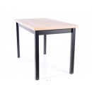 Стол обеденный SIGNAL ADAM дуб артизан/черный 120/68